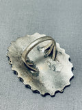 Important Vintage Native American Zuni Turquoise Cluster Sterling Silver Ring-Nativo Arts