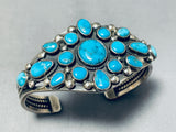 Verdy Jake Vintage Native American Navajo Old Kingman Turquoise Sterling Silver Bracelet-Nativo Arts