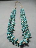 Magnificent Vintage Navajo Turquoise Necklace Old Native American-Nativo Arts
