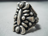 Very Important Vintage Native American Navajo Darryl Becenti Sterling Silver Ring-Nativo Arts