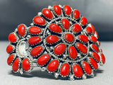 Beautiful Signed Vintage Native American Zuni Sterling Silver Cluster Bracelet-Nativo Arts