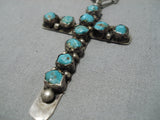 Stunning Vintage Navajo Sterling Silver Cross Native American Necklace-Nativo Arts