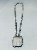 Fantastic Vintage Native American Navajo Turquoise Sterling Silver Necklace-Nativo Arts