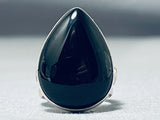 Ben Begaye (d.) Native American Navajo Black Onyx Sterling Silver Ring-Nativo Arts