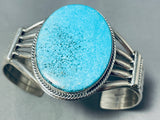 Lake Of Turquoise Native American Navajo Sterling Silver Bracelet Cuff-Nativo Arts