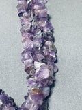 Native American Very Unique Navajo Amethyst Sterling Silver Turquoise Necklace-Nativo Arts