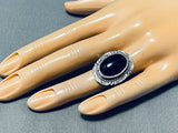 Fabulous Betty Smith Native American Navajo Black Onyx Sterling Silver Ring-Nativo Arts