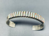 Marvelous Vintage Native American Navajo Synthetic Opal Sterling Silver Bracelet-Nativo Arts
