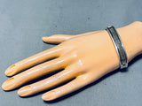 Bruce Morgan Vintage Native American Navajo Sterling Silver 14k Gold Bracelet-Nativo Arts