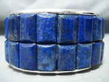 Best Lapis San Felipe Native American Lapis Sterling Silver Bracelet-Nativo Arts