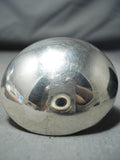 Gigantic Navajo Native American Sterling Silver Dome Ring-Nativo Arts