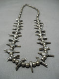 Astounding Vintage Native American Navajo Hand Carved Animal Sterling Silver Necklace-Nativo Arts