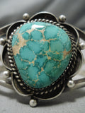 Tremendous Vintage Native American Navajo Huge Royston Turquoise Sterling Silver Bracelet-Nativo Arts