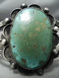 Early Vintage Native American Navajo Royston Turquoise Sterling Silver Bracelet Old-Nativo Arts