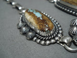 Important Jeanette Dale Sterling Silver Native American Navajo #8 Turquoise Necklace-Nativo Arts