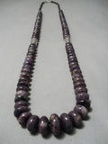 Native American Stunning Vintage Santo Domingo Tubule Necklace Old-Nativo Arts