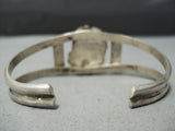 Rare Earlier Vintage Native American Navajo Royston Turquoise Sterling Silver Bracelet-Nativo Arts