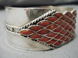 Striking Vintage Zuni Native American Sterling Silver Bracelet-Nativo Arts