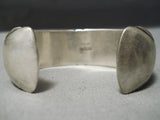 Tremendous Vintage Navajo Sterling Silver Bracelet Old Native American-Nativo Arts