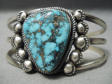 Important Vintage Native American Navajo Last Chance Turquoise Sterling Silver Bracelet-Nativo Arts