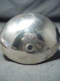 Colossal Signed Navajo Native American Sterling Silver Dome Ring-Nativo Arts