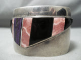Jackson Woolsey Vintage Native American Navajo Sugulite Sterling Silver Bracelet Old-Nativo Arts