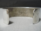 Heavy And Thick! Vintage Zuni Native American Sterling Silver Turquoise Bracelet-Nativo Arts