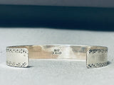 Superior Native American Zuni Authentic Turquosie Snake Sterling Silver Bracelet-Nativo Arts