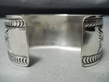 Rare Hallmark Vintage Native American Navajo Thomas Singer Turquoise Sterling Silver Bracelet-Nativo Arts