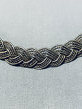 Stunning Vintage Southwest Sterling Silver Choker-Nativo Arts