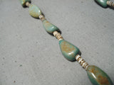 Wonderful Vintage Santo Domingo Royston Turquoise Native American Necklace-Nativo Arts