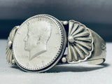 Native American One Of The Most Unique Vintage Cal Martinez Sterling Silver Bracelet-Nativo Arts