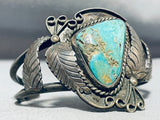 Brilliant Vintage Native American Navajo Royston Turquoise Sterling Silver Bracelet-Nativo Arts