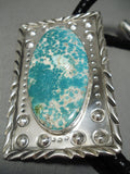 Newsworthy San Felipe Royston Turquoise Sterling Silver Bolo Native American-Nativo Arts