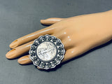 Unique San Felipe Coin 1944 Sterling Silver Repousse Ring-Nativo Arts