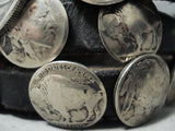 Astonishing Vintage Native American Navajo Silver Coins Concho Belt-Nativo Arts
