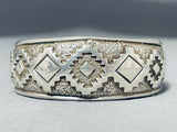 Tommy Jackson Fascinating Vintage Native American Navajo Sterling Silver Bracelet-Nativo Arts