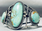 Museum Quality Vintage Native American Navajo Royston Turquoise Sterling Silver Bracelet-Nativo Arts