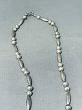 Tremendous Vintage Native American Navajo Kingman Turquoise Sterling Silver Necklace-Nativo Arts