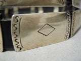 Spectacular Vintage Navajo Sterling Silver Concho Belt Native American-Nativo Arts