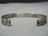 Unique Vintage Zuni Turquoise Sterling Silver Bracelet Native American Old-Nativo Arts