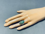 Magnificent Vintage Native American Navajo Royston Turquoise Sterling Silver Ring-Nativo Arts