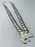 One Of The Best Vintage Native American Navajo Turquoise Sterling Silver Necklace-Nativo Arts