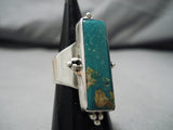 Stunning Vintage Native American Navajo Royston Turquoise Sterling Silver Yazzie Ring-Nativo Arts