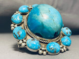 The Best Native American Navajo Bulbous Turquoise Sterling Silver Bracelet-Nativo Arts