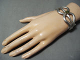 Impressive Vintage Native American Navajo Royston Turquoise Sterling Silver Bracelet Old-Nativo Arts