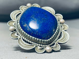 Native American Best Vintage Al Sanchez Midnight Lapis Sterling Silver Ring-Nativo Arts
