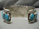 Best Turquoise Row Artist Robert Keelya Vintage Native American Zuni Bracelet-Nativo Arts
