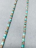 Rare Earlier Vintage Native American Navajo Turquoise Heishi Necklace Old-Nativo Arts