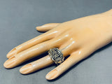 Wolfpack Wow!! Native American Navajo Sterling Silver Ring-Nativo Arts